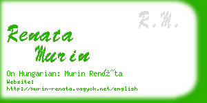 renata murin business card